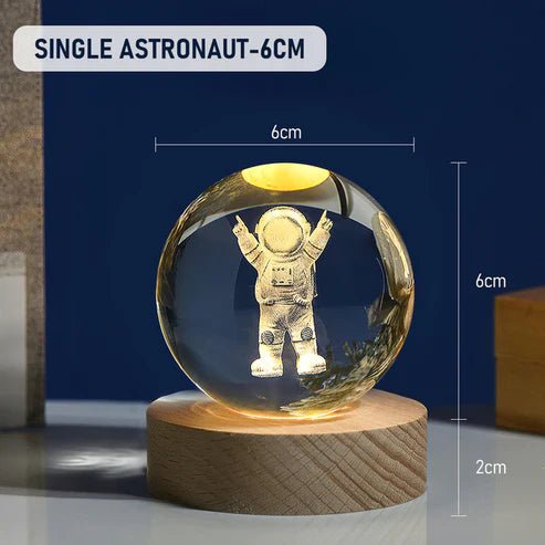 3D Crystal Ball Nightlight Decolamp Solar System Model Decor Science Astronomy Universe Cool Desk Present Space Gifts Decor, - Memories InsiteSolar crystal ball-5